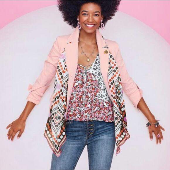 Cabi Pink & Red Floral Print Seraphina Tank Style 5730 - Picture 5 of 5